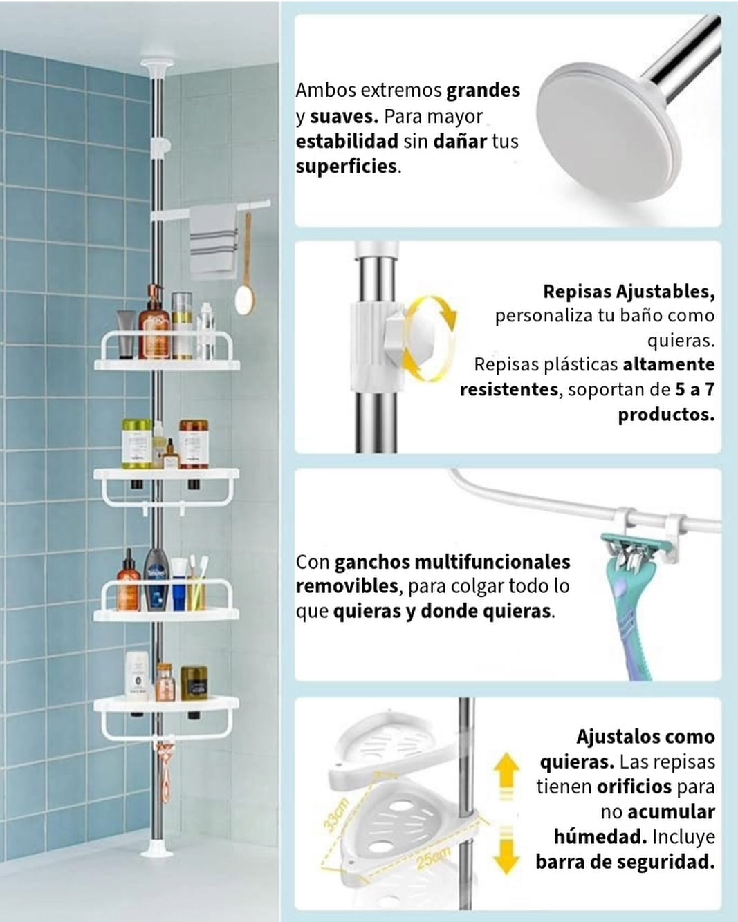 ESQUINERO DE BAÑO MULTIFUNCIONAL